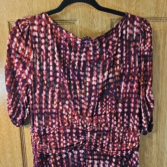 Jessica Howard Long Sleeve Dress in Red and Purple - Picture 10 of 12